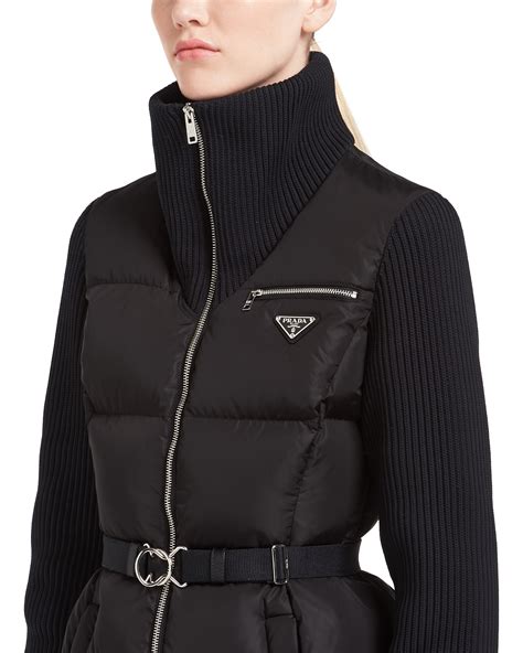 prada puffer jacket women's.